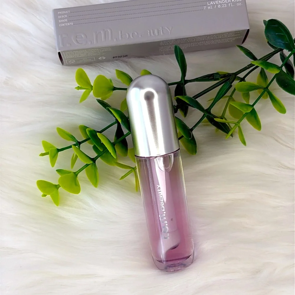 REM Beauty Essential Drip Lip Oil Lavender Kiss Hydrating Plumping‎ 7ml New